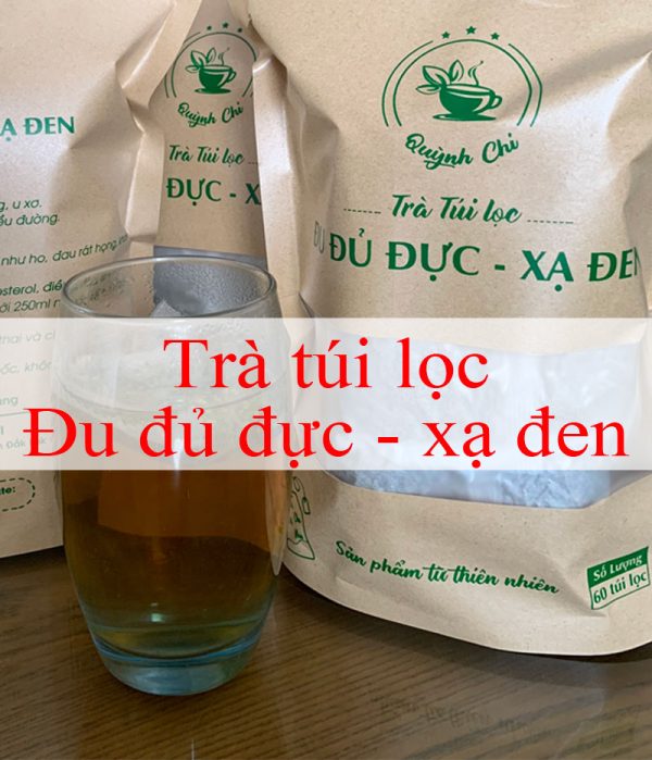 trà túi lọc đu đủ đực - xạ đen