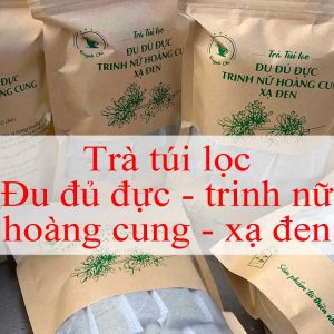 Trà túi lọc đu đủ đực trinh nữ hoàng cung xạ đen