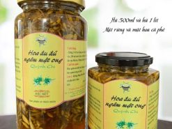 Hoa đu đủ ngâm mật ong 1